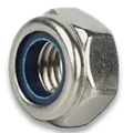 Гайка с нейлоновым кольцом нержавеющая А2 и А4