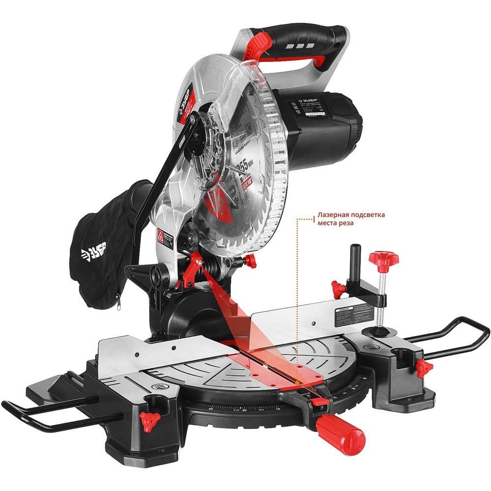 Торцовочная пила ЗУБР d 255 ЗПТ-255-1800 ЛМ2 ЗПТ-255-1800 ЛМ2