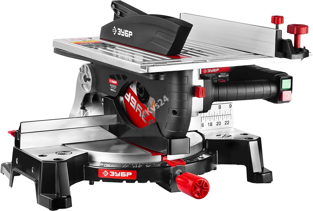 Комбинированная торцовочная пила ЗУБР d 250 ЗПТК-255-1800 ЗПТК-255-1800