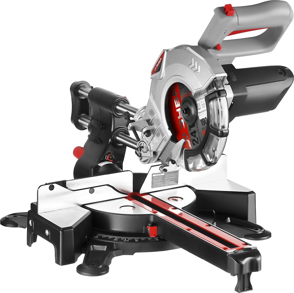 ЗУБР  ЗПТ-190-1200 ПЛ пила торцовочная с протяжкой, d 190 x 20 мм,  1100 Вт ЗПТ-190-1200 ПЛ