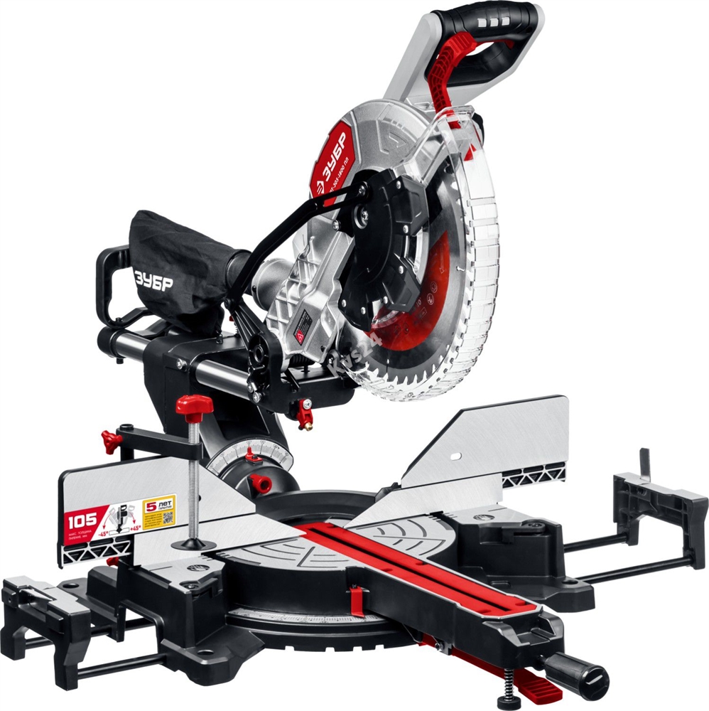Торцовочная пила с протяжкой ЗУБР d 305 ЗПТ-305-1800 ПЛ ЗПТ-305-1800 ПЛ