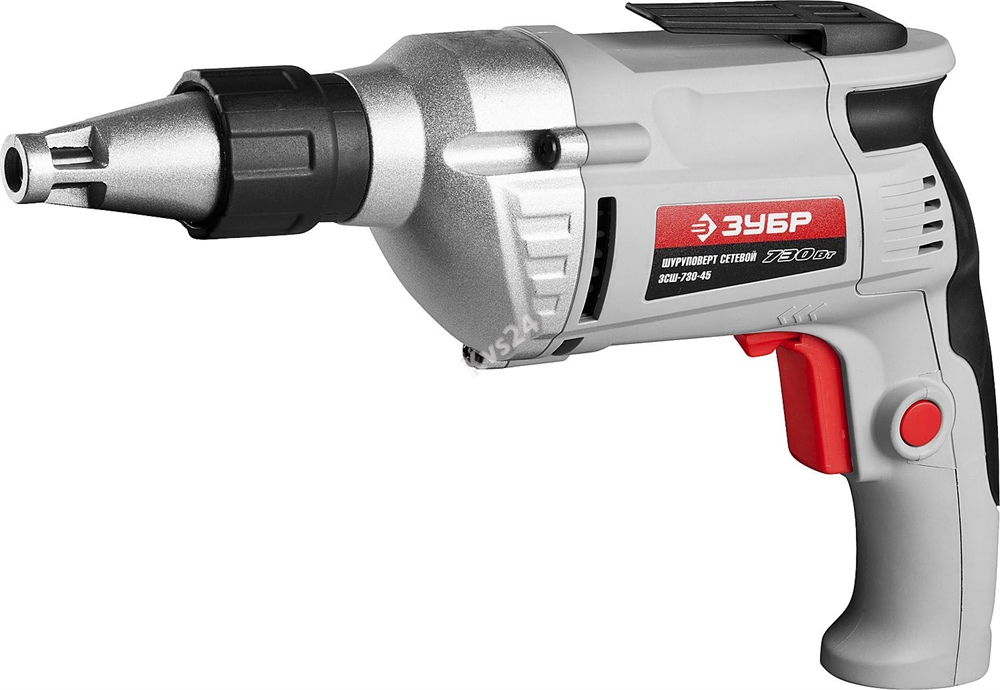 Шуруповерт сетевой, ЗУБР ЗСШ-730, патрон HEX 1/4″ (6.35мм), 220В, 730 Вт, 0-4000 об/мин, 0-11мм, мет. редуктор, 1.8кг, 3м ЗСШ-730