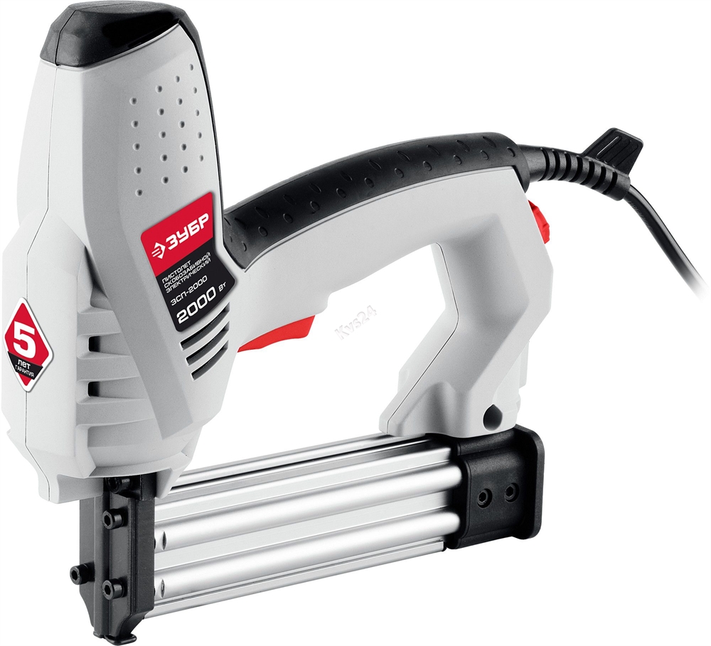 ЗУБР  15-25 мм скоба, 15-30 мм гвоздь, 2000 Вт, электрический степлер (ЗСП-2000) ЗСП-2000