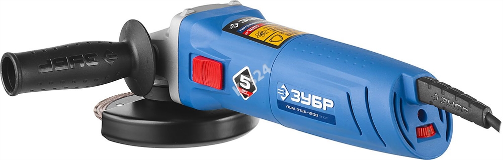 ЗУБР  1200 Вт, d125 мм, УШМ, регулировка оборотов, Профессионал (УШМ-П125-1200 ЭПСТ) УШМ-П125-1200 ЭПСТ