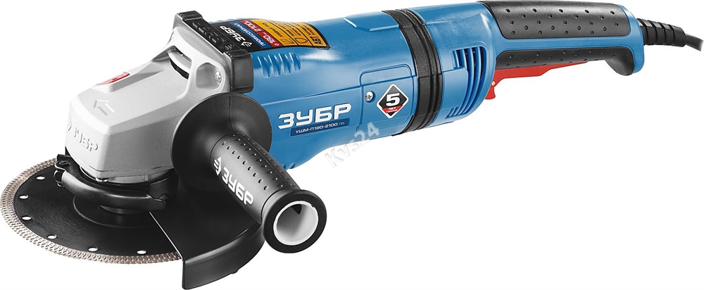 ЗУБР  2100 Вт, d180 мм, УШМ, АВТ, Профессионал (УШМ-П180-2100 ПВ) УШМ-П180-2100 ПВ