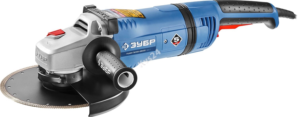 ЗУБР  2600 Вт, d230 мм, УШМ, АВТ, Профессионал (УШМ-П230-2600 ПВ) УШМ-П230-2600 ПВСТ