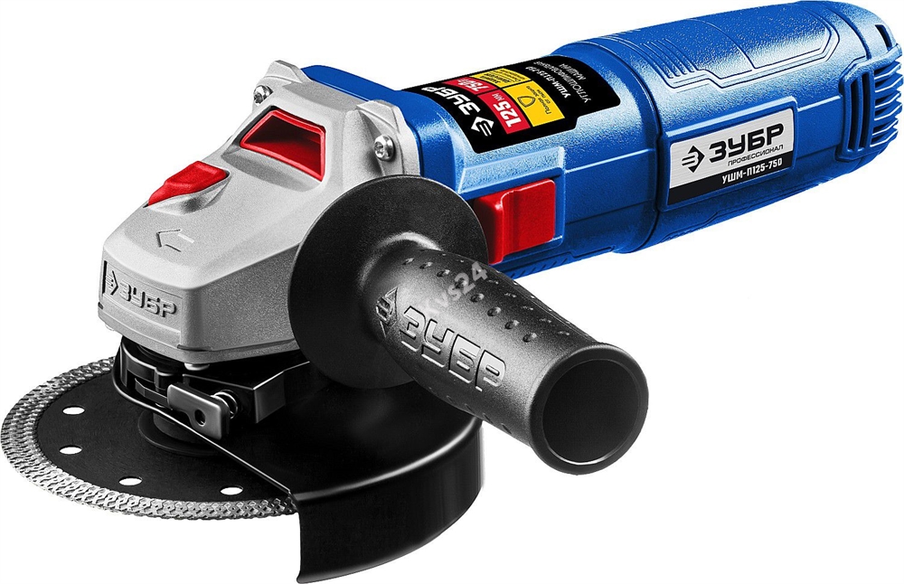 ЗУБР  Компакт, 750 Вт, d125 мм, УШМ, Профессионал (УШМ-П125-750) УШМ-П125-750