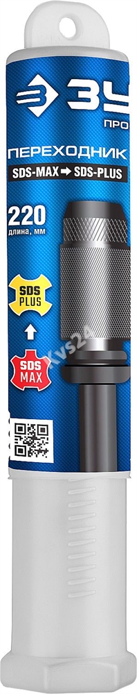 ЗУБР  220 мм, переходник с SDS-max на SDS-plus, Профессионал (29064) 29064_z02