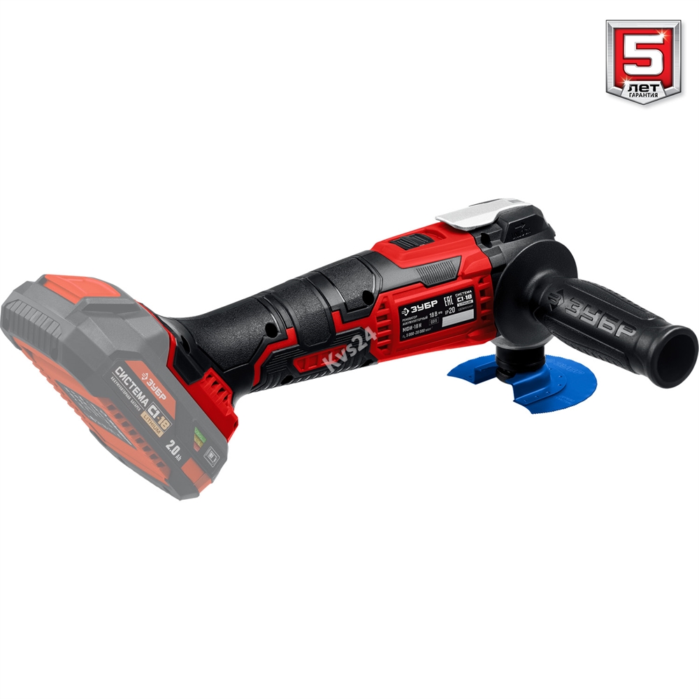 ЗУБР  C1-18, 18 В, OQIS, без АКБ, реноватор, набор насадок (МФИ-18 Н) МФИ-18 Н