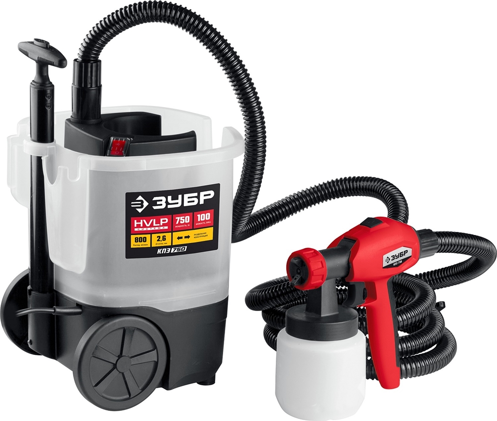 ЗУБР  750 Вт, краскопульт электрический, воздушный (КПЭ-750) КПЭ-750