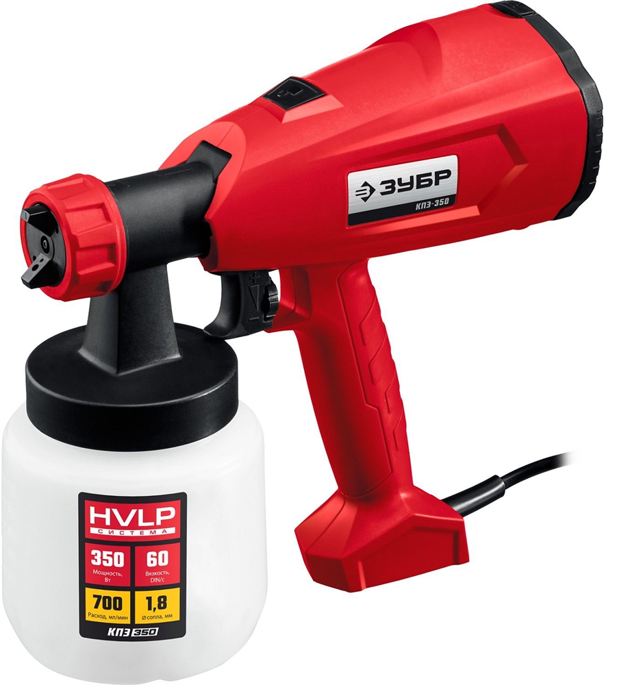 ЗУБР  350 Вт, краскопульт электрический, воздушный (КПЭ-350) КПЭ-350