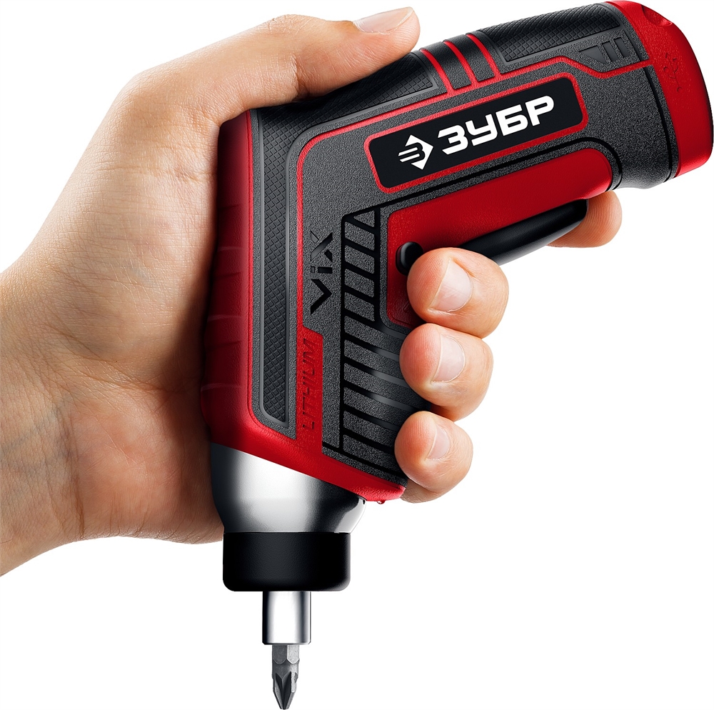 ЗУБР  ViX 3.6 В, аккумуляторная отвертка, 10 бит (ЗО-Е-3.6 Ли) ЗО-Е-3.6 Ли