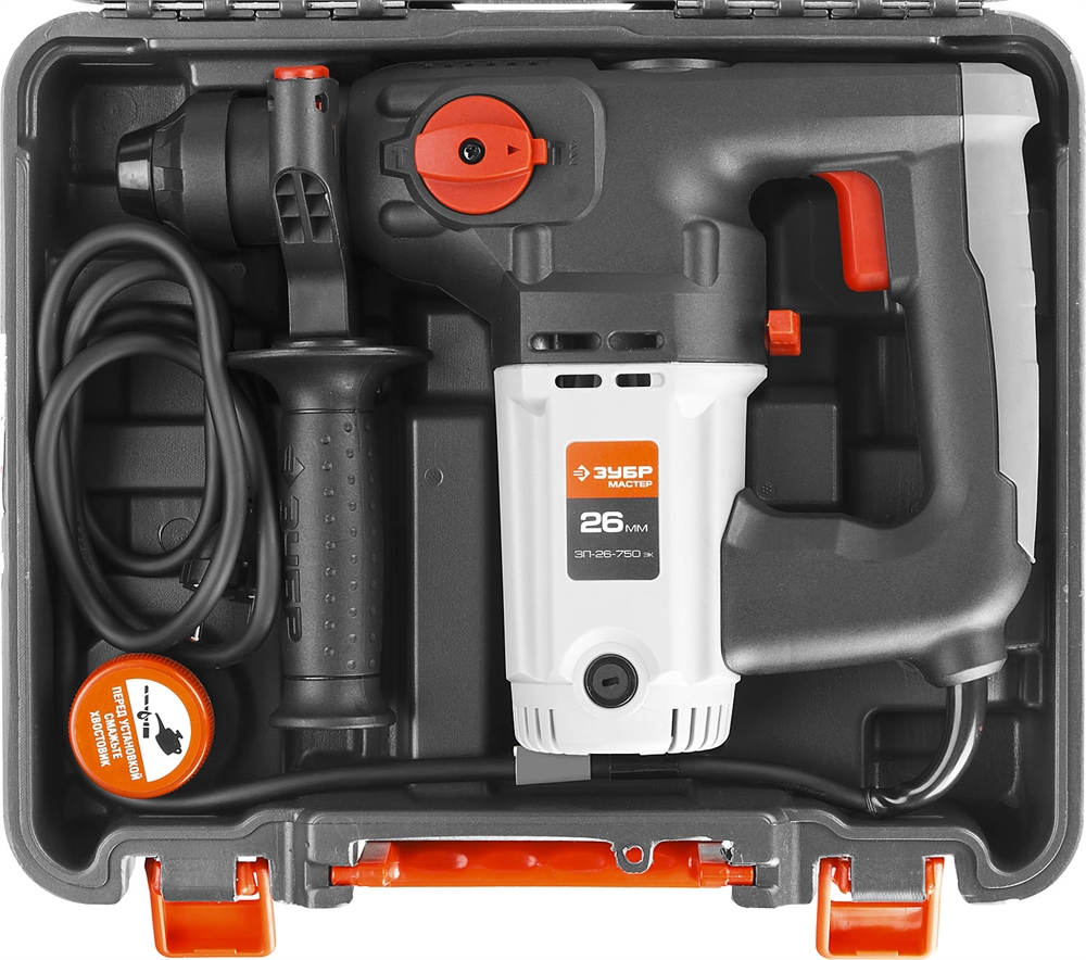 ЗУБР  26 мм, 750 Вт, перфоратор SDS Plus (ЗП-26-750 ЭК) ЗП-26-750 ЭК