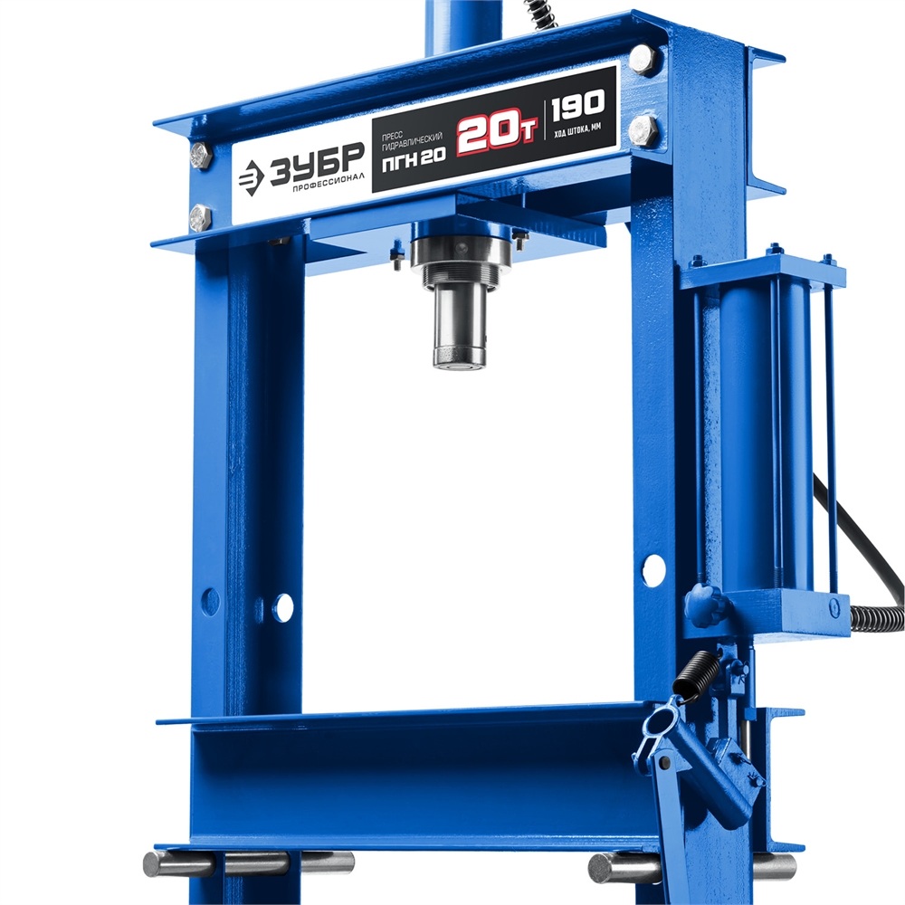 ЗУБР  ПГН-20, 20 т, гидравлический пресс с гидронасосом и манометром, Профессионал (43072-20) 43072-20