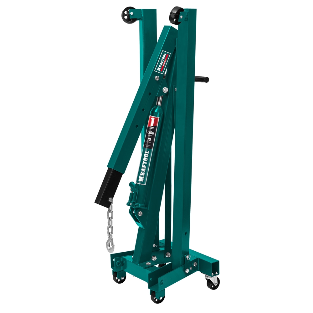 KRAFTOOL  KMG-1, 1 т, 75 - 1950 мм, складной гидравлический кран (43411-1) 43411-1