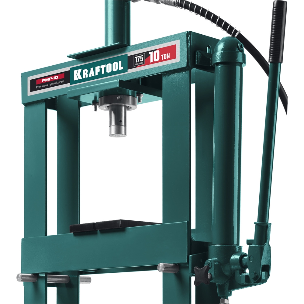 KRAFTOOL  PMP-10, 10 т, гидравлический пресс с гидронасосом и манометром (43472-10) 43472-10