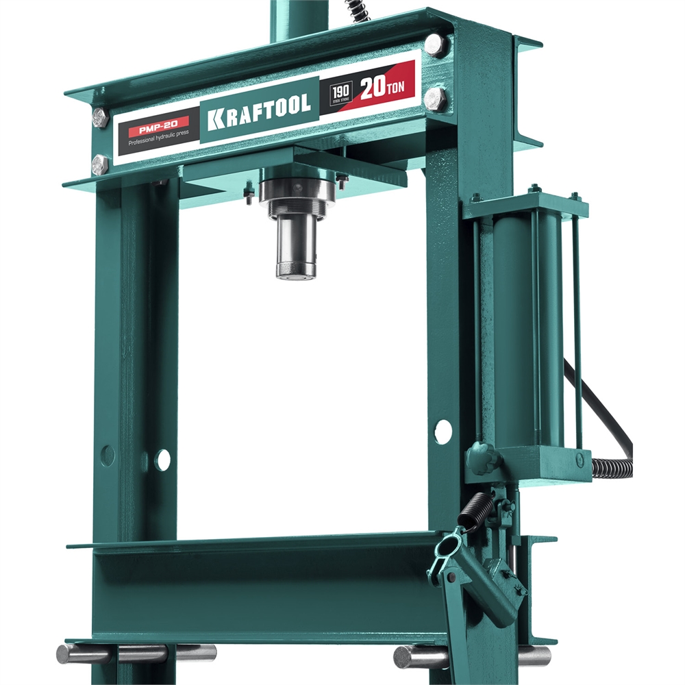 KRAFTOOL  PMP-20, 20 т, гидравлический пресс с гидронасосом и манометром (43472-20) 43472-20
