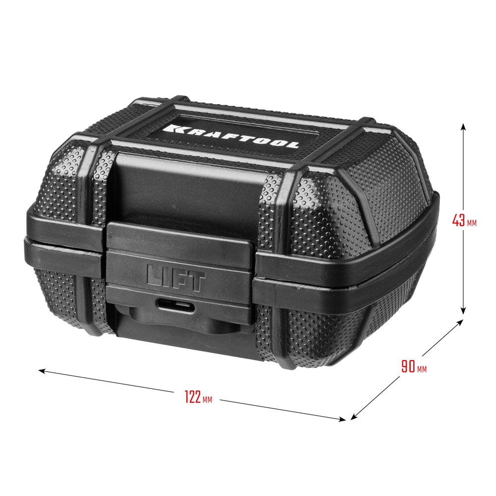 KRAFTOOL  GRAND, 1/2″, 40 - 200 Н·м, динамометрический адаптер с переходниками (64044-200) 64044-200