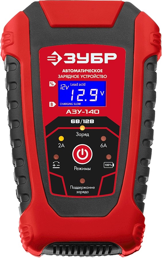 ЗУБР  АЗУ-140, 6/12 В, 6 А, автоматическое зарядное устройство (59310) 59310