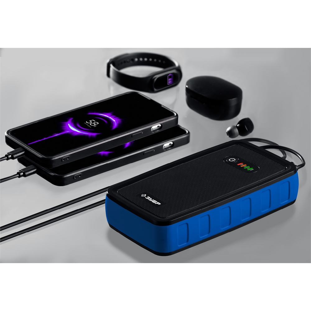 ЗУБР  АПУ-800, 12 В, макс. 800 А, аккумуляторное пусковое устройство, Профессионал (59319) 59319