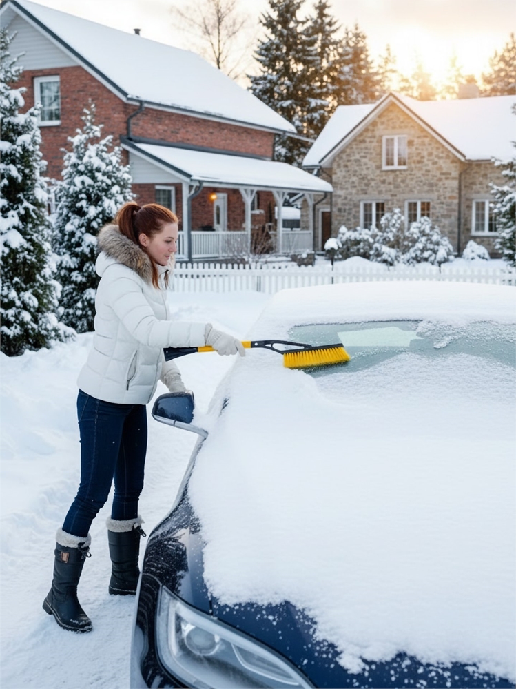 STAYER  SnowMax, 605 мм, со скребком, автомобильная щетка-сметка (61045) 61045_z01