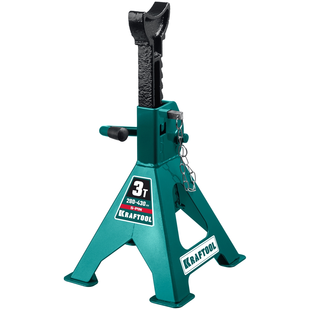 KRAFTOOL  S-PIN, 3 т, 280 - 430 мм, усиленная страховочная подставка со штифтом (43465-3) 43465-3