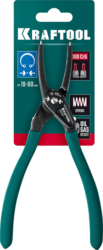 KRAFTOOL  180 мм, прямые губки, внутренний, Ссъемник стопорных колец (22812-1) 22812-1