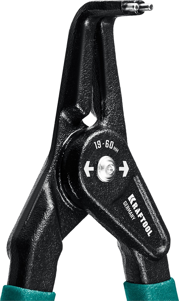 KRAFTOOL  180 мм, изогнутые губки, внешний, съемник стопорных колец (22812-4) 22812-4