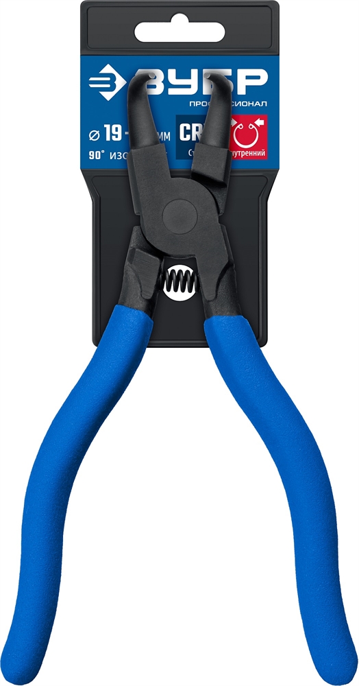 ЗУБР  170 мм, изогнутые губки, внутренний съемник стопорных колец, Профессионал (22821-2) 22821-2