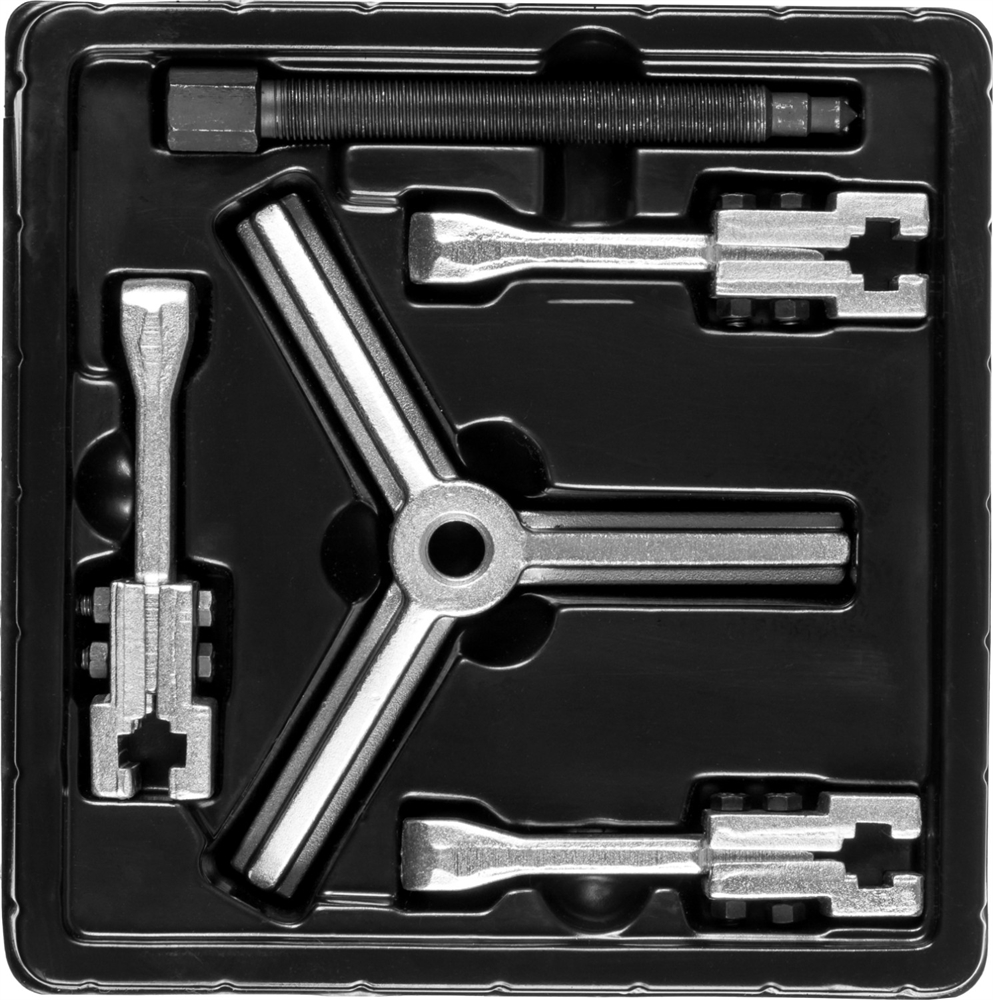 ЗУБР  внешний d 30 - 130 мм, внутренний d 70 - 180 мм, раздвижной трехзахватный съемник, Профессионал (43312-180-090) 43312-180-090