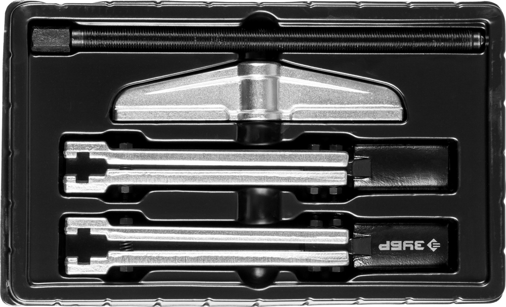 ЗУБР  внешний d 30 - 135 мм внутренний d 60 - 160 мм, раздвижной двухзахватный съемник с тонкими захватами, Профессионал (43313-160-215) 43313-160-215