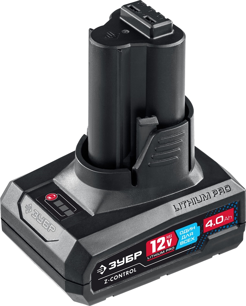 ЗУБР  T7, 12 В, 4.0 А·ч, аккумуляторная батарея, Профессионал (ST7-12-4) ST7-12-4