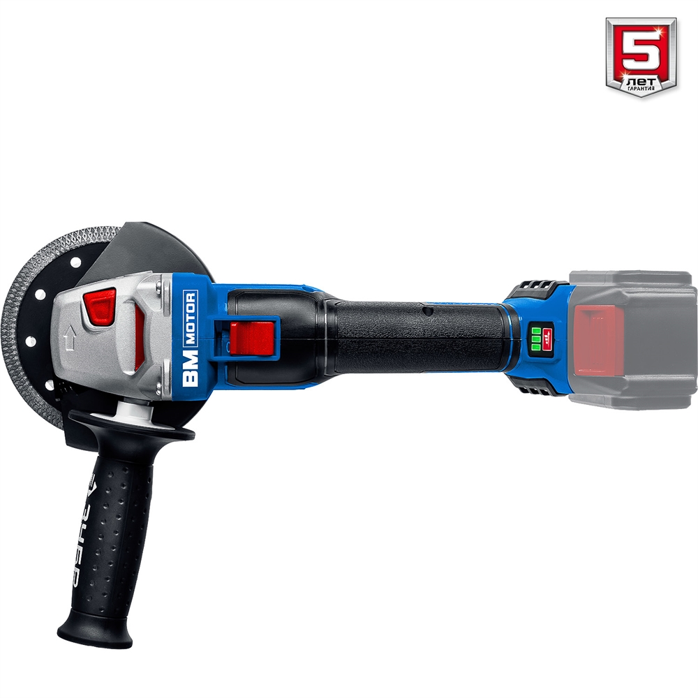 ЗУБР  Т7, 20 В, 125 мм, без АКБ, бесщеточная УШМ, Профессионал (AB-125) AB-125