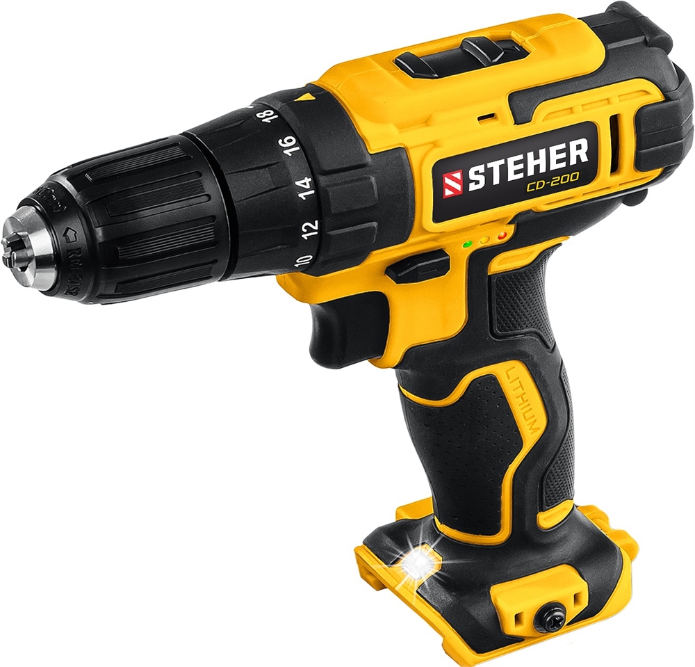 STEHER  V1, 20 В, 40 Н·м, без АКБ, дрель-шуруповерт (CD-200) CD-200