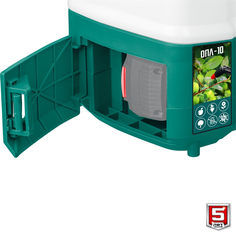 ЗУБР  10 л, аккумуляторный опрыскиватель (ОПЛ-10) ОПЛ-10