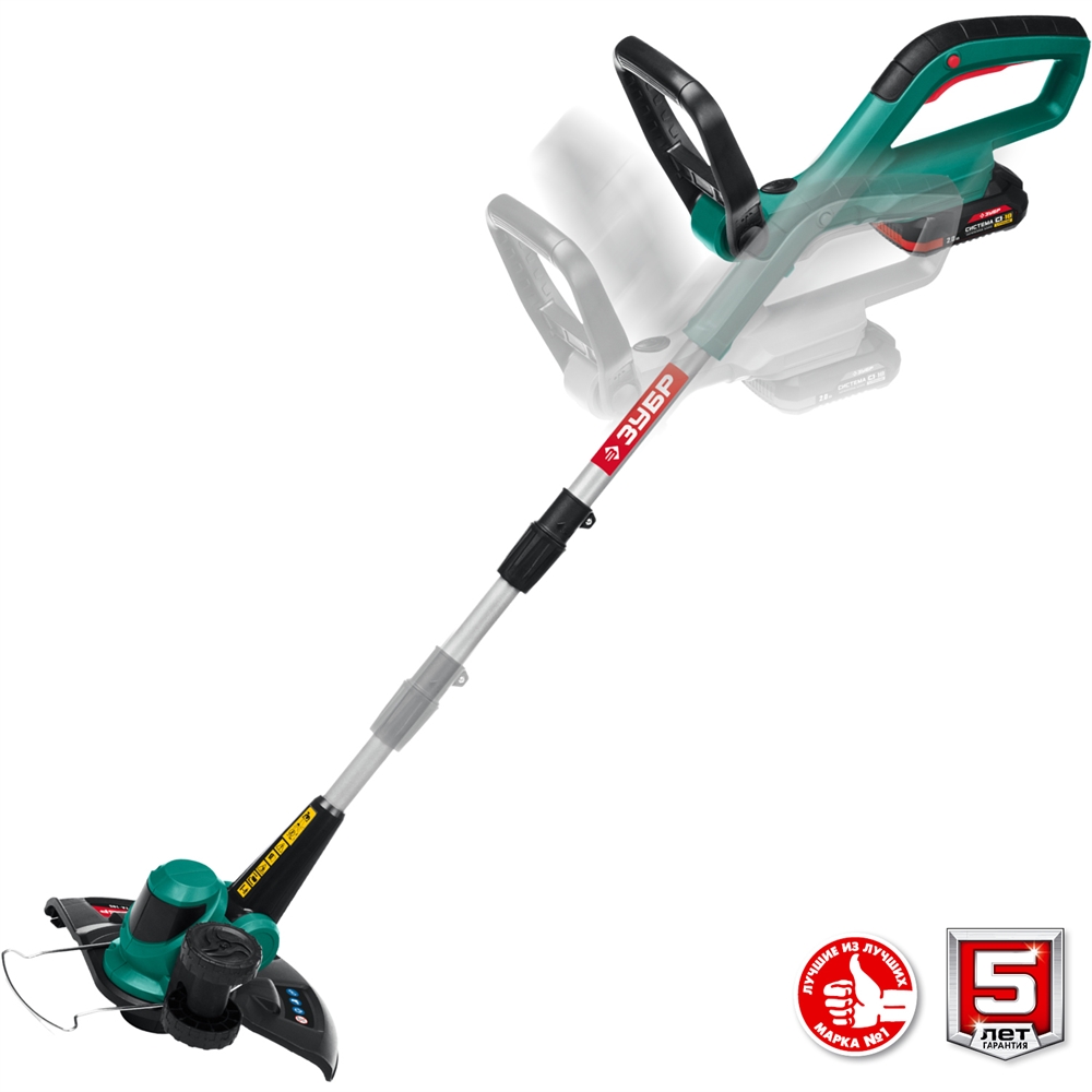 ЗУБР  С1-18, 18 В, 25 см, 1 АКБ (2 А·ч), аккумуляторный триммер (ТА-185-21) ТА-185-21