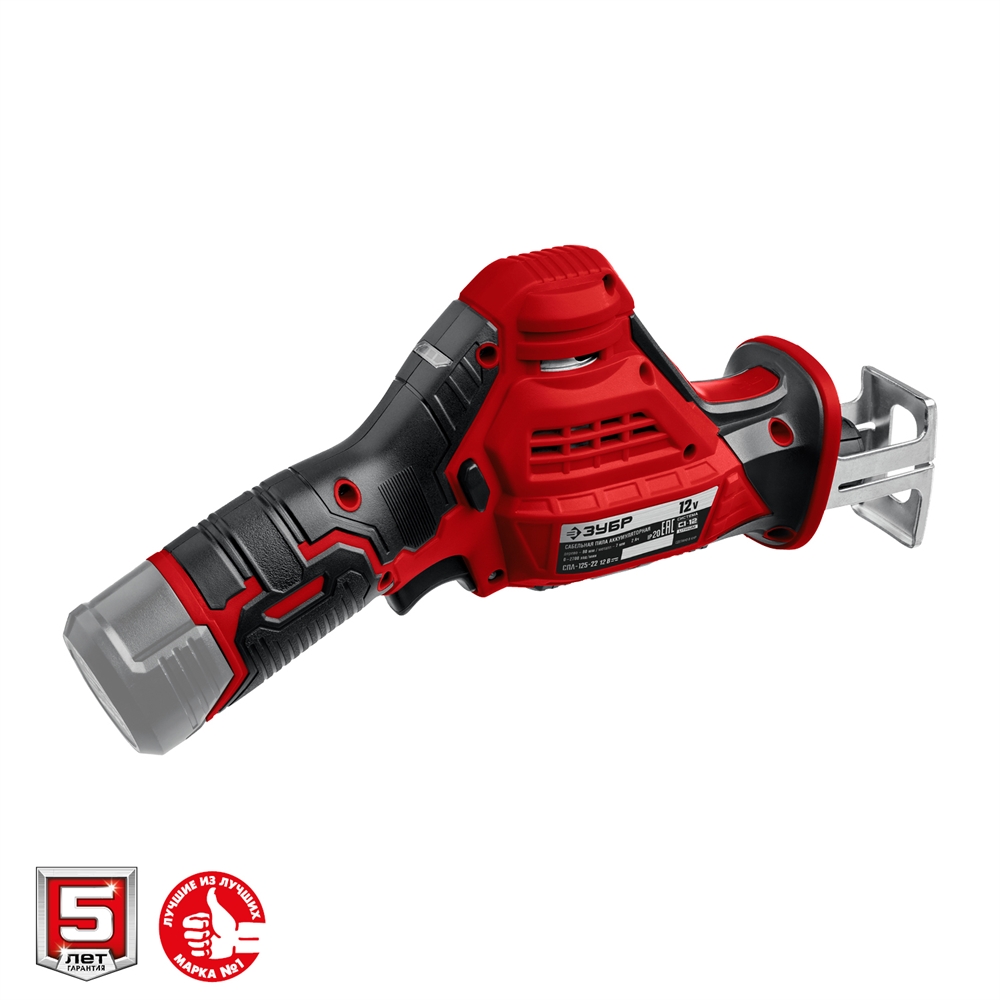ЗУБР  С1-12, 12 В, 80 мм, без АКБ, сабельная пила (СПЛ-125) СПЛ-125