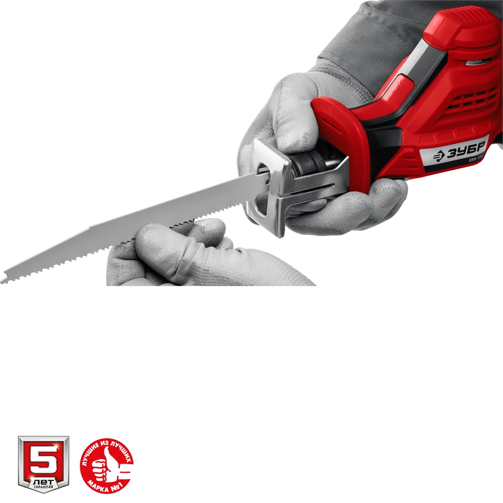 ЗУБР  С1-12, 12 В, 80 мм, 2 АКБ (2 А·ч), сабельная пила (СПЛ-125-22) СПЛ-125-22