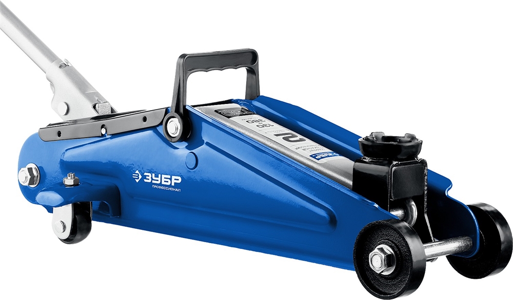 ЗУБР  Т-50, 2 т, 130 - 380 мм, подкатной домкрат с увеличенным подъемом, Профессионал (43052-2) 43052-2