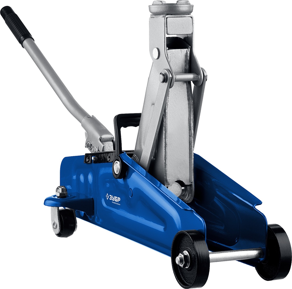 ЗУБР  Т-30-K, 2 т, 135 - 330 мм, подкатной гидравлический домкрат в кейсе, Профессионал (43053-2-K) 43053-2-K