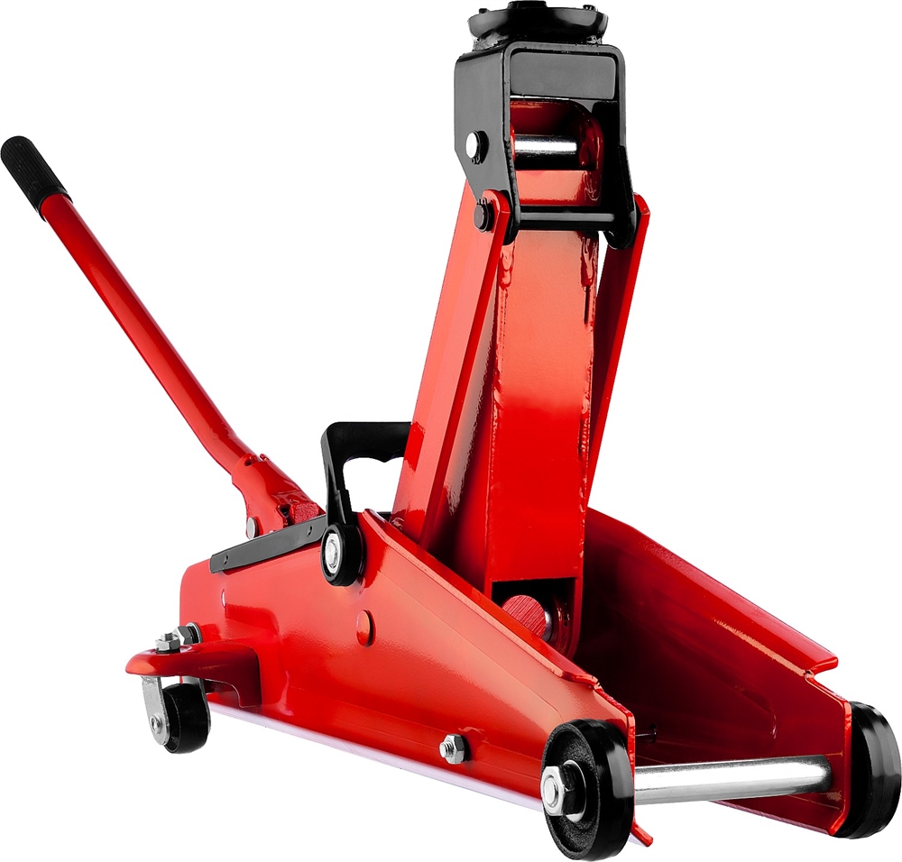 STAYER  R-33 RED FORCE, 3 т, 135 - 400 мм, подкатной домкрат с увеличенным подъемом, Professional (43154-3) 43154-3