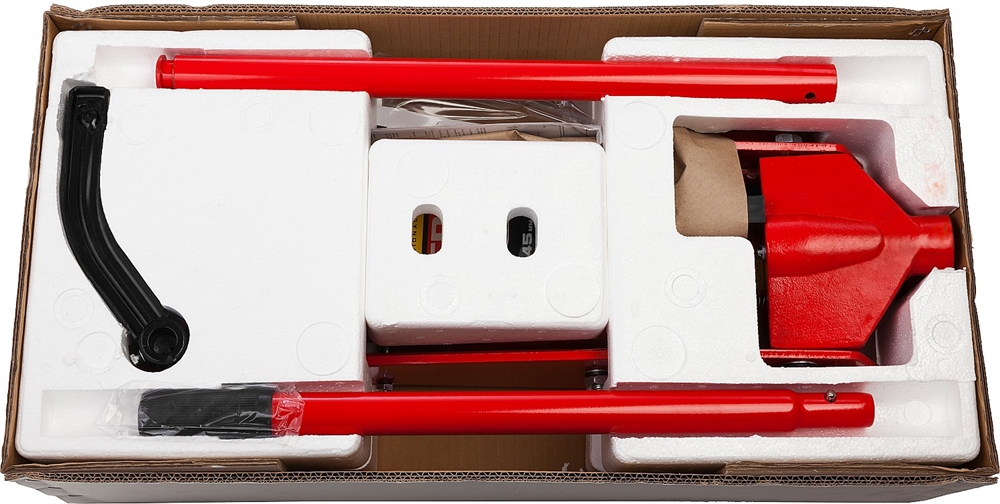 STAYER  F-35 RED FORCE, 3.5 т, 145 - 500 мм, подкатной домкрат с быстрым и высоким подъемом для СТО, Professional (43155-3.5) 43155-3.5