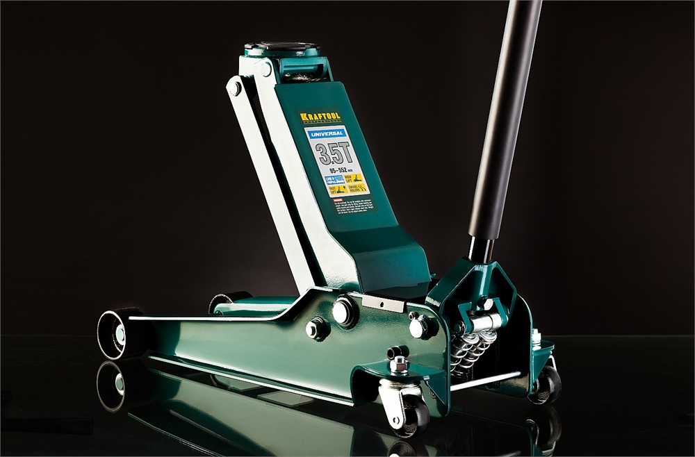 KRAFTOOL  UNIVERSAL, 3.5 т, 95 - 552 мм, для СТО, универсальный подкатной домкрат (43454-3.5) 43454-3.5