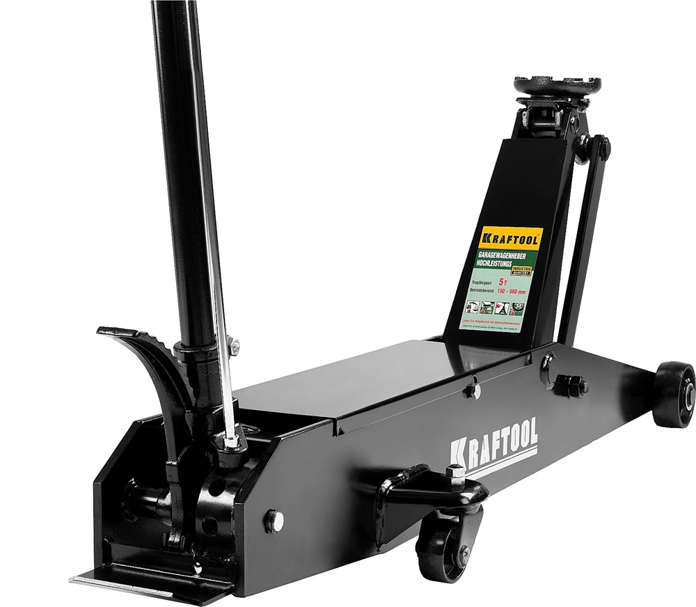 KRAFTOOL  5 т, 150 - 560 мм, для тяжелой техники, подкатной домкрат (43455-5) 43455-5