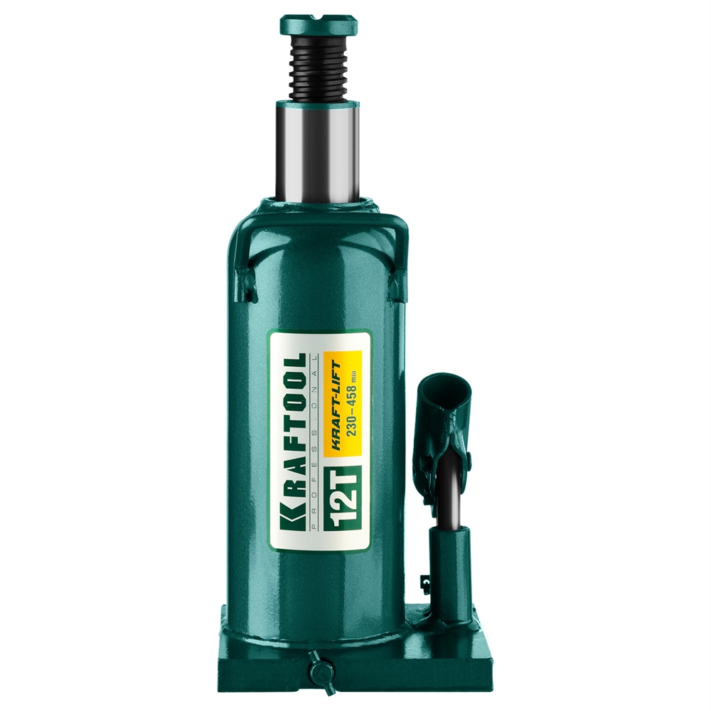 KRAFTOOL  KRAFT-LIFT, 12 т, 230 - 460 мм, бутылочный гидравлический домкрат (43462-12) 43462-12_z01
