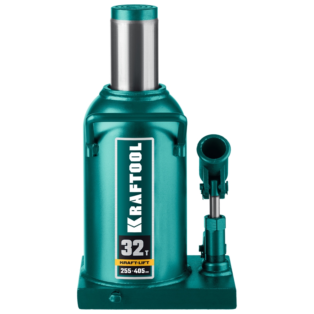 KRAFTOOL  KRAFT-LIFT, 32 т, 255 - 405 мм, бутылочный гидравлический домкрат (43462-32) 43462-32_z01