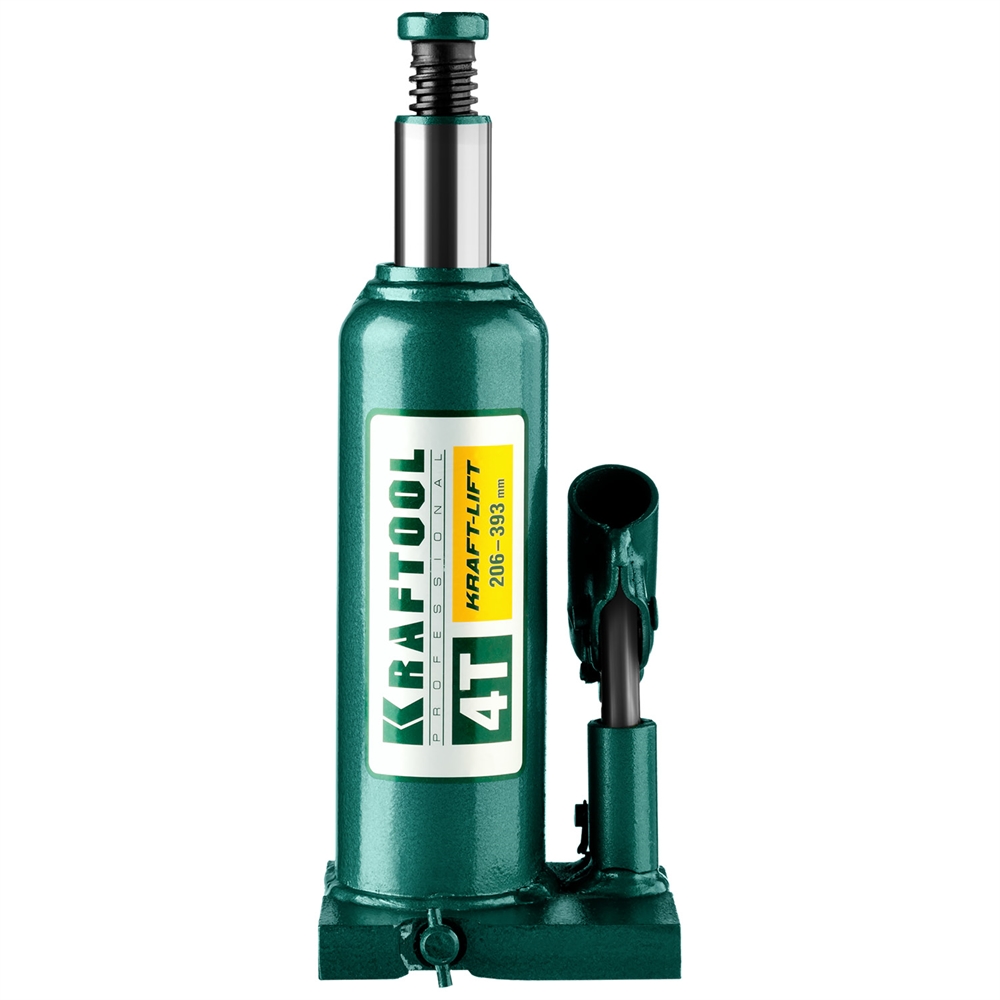 KRAFTOOL  KRAFT-LIFT, 4 т, 194 - 372 мм, бутылочный гидравлический домкрат (43462-4) 43462-4_z01