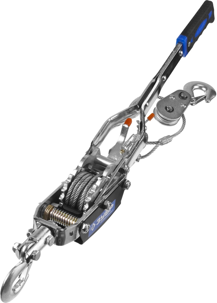 ЗУБР  4 т, 3 м, ручная рычажная лебедка, Профессионал (43105-4-K) 43105-4-K