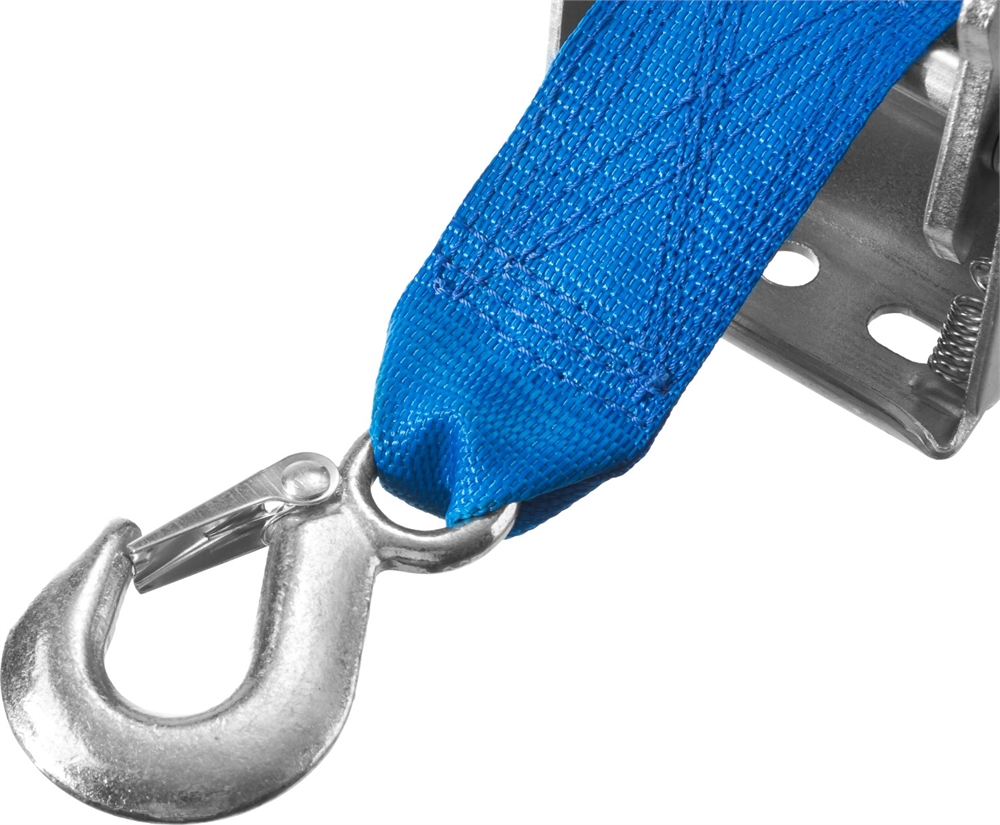 ЗУБР  1.1 т, 10 м, ручная барабанная тяговая ленточная лебедка, Профессионал (43115-1.1) 43115-1.1