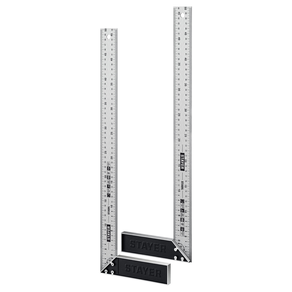 STAYER  500 мм, столярный угольник, Professional (3431-50) 3431-50